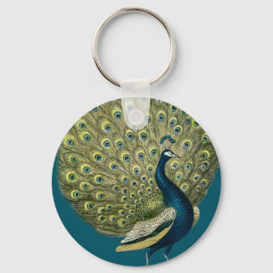 Porte-clés Peacock vintage