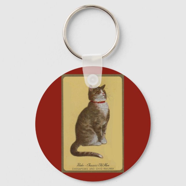 Porte-clés Peake, le chat tabby de Chessie (Recto)