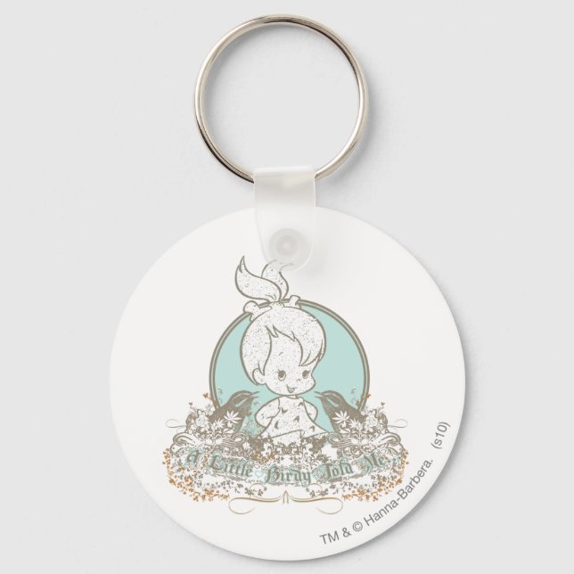 Porte-clés Pebbles A Little Birdy Told Me (Recto)