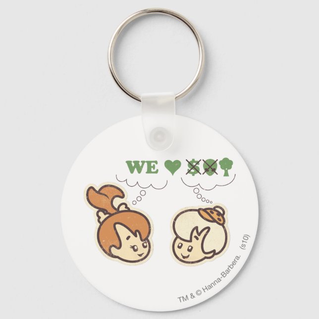 Porte-clés PEBBLES™ and Bam Bam Loves Nature (Recto)