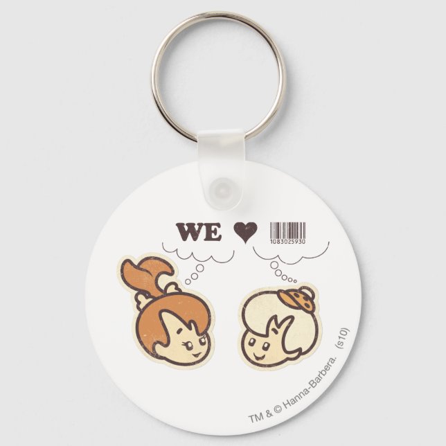 Porte-clés Pebbles and Bam Bam We Love (Recto)