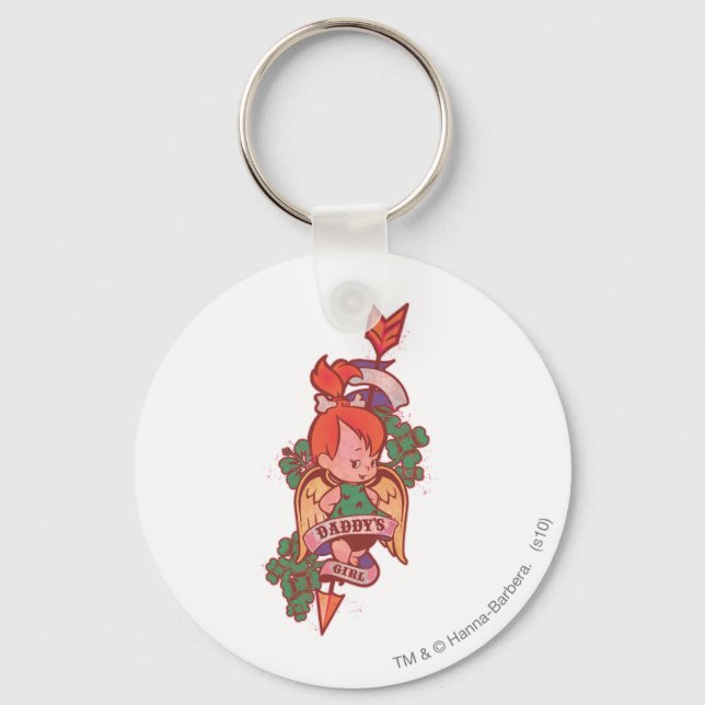 Porte-clés PEBBLES™ Daddy's Girl (Recto)