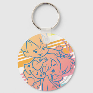 Porte-clés PEBBLES™ toilettant bam bam