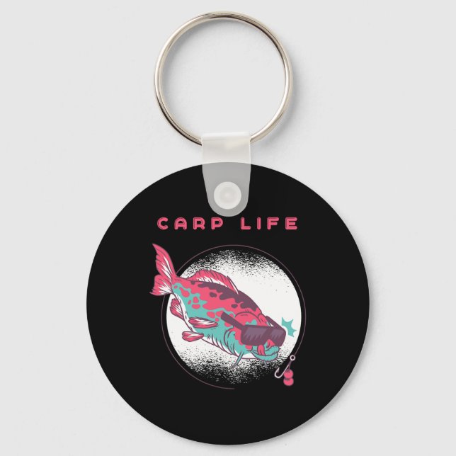 Porte-clés Pêche à la carpe (Recto)
