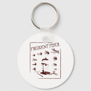 Porte-clés Pêche à la mouche nouage drôle pêcheur Noël père