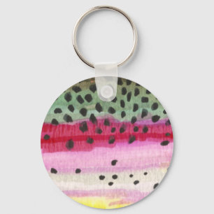 Porte-clés Pêche à la truite arc-en-ciel
