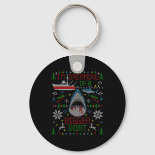 Porte-clés Pêche au Grand Requin Blanc Sweat de Noël Laid P