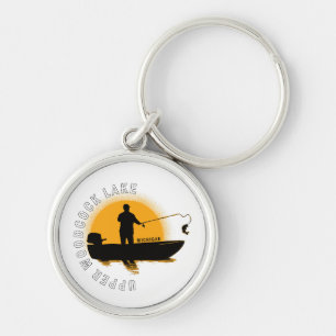 Porte-clés Pêche au lac Michigan