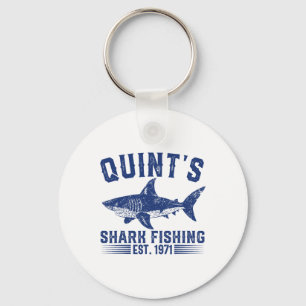 Porte-clés Pêche au requin vintage de Quint 1971 Rétro Pêcheu