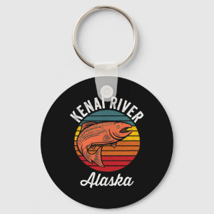 Porte-clés Pêche au saumon dans la rivière Kenai en Alaska