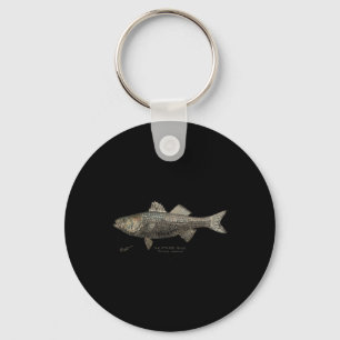 Porte-clés Pêche B rayée 