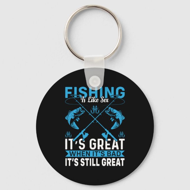Porte-clés Pêche-Cadeaux Fisher Est Grande (Recto)