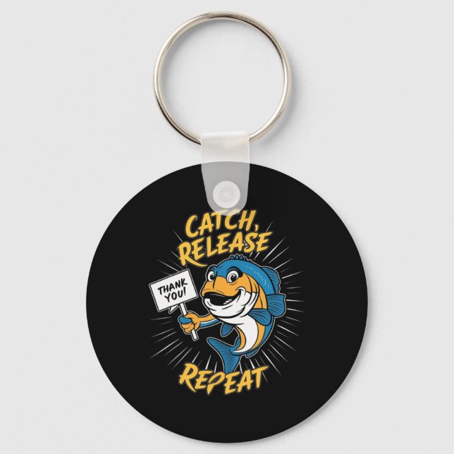 Porte-clés Pêche Drôle de Prise et Relâche  (Recto)