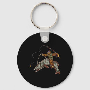 Porte-clés Pêche du maskinongé chasse du grand maskinongé Big