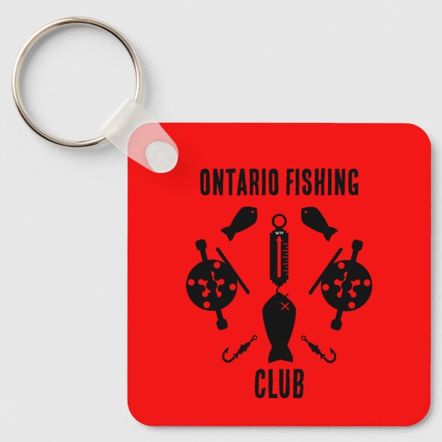 Porte-clés Pêche Saumon canadienne (Recto)