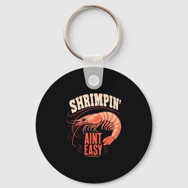 Porte-clés Pêcheur de crevettes pêche côtière de crevettes  (Recto)