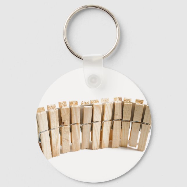 Porte-clés Peignoirs en bois (Recto)