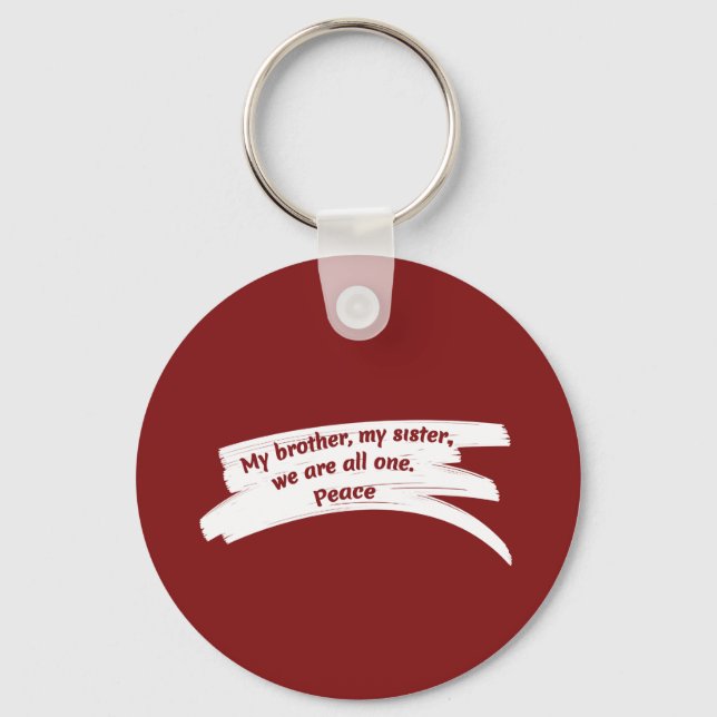 Porte-clés Peindre le message de paix effacer (Recto)