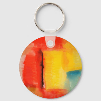 Porte-clés Peinture Abstraite rouge moderne