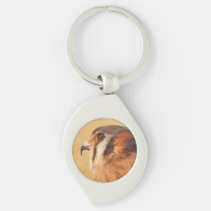 Porte-clés Peinture américaine Kestrel - Art original pour oi