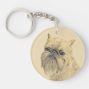 Porte-clés Peinture bruxelloise sur le Griffon - Cute Origina