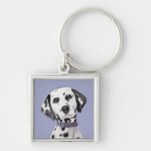 Porte-clés Peinture Dalmatienne - Cute Original Chien Art