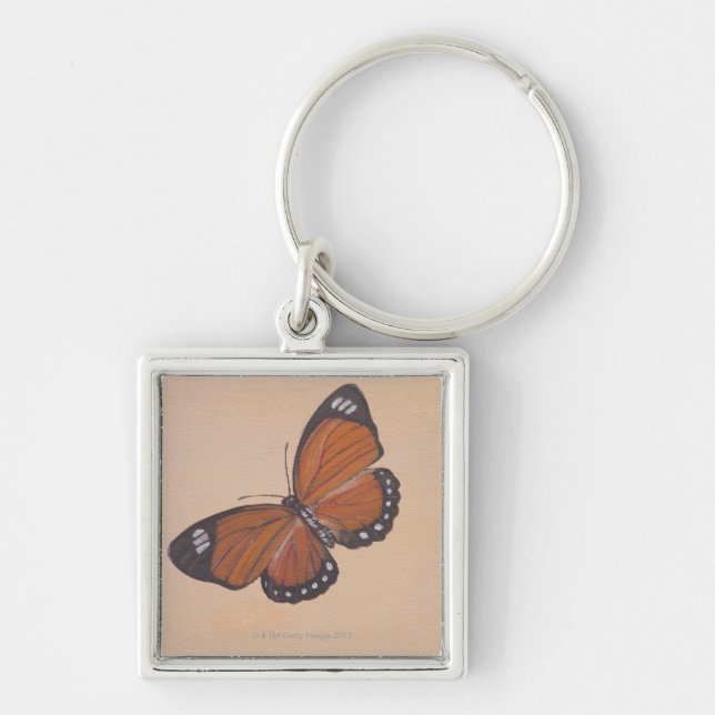 Porte-clés Peinture de papillon (Devant)