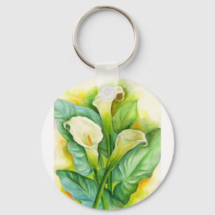 Porte-clés Peinture de trois Lys Cala - Multi