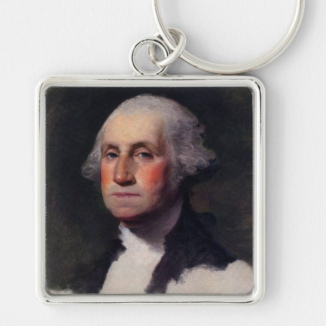 Porte-clés Peinture du président américain George Washington (Devant)