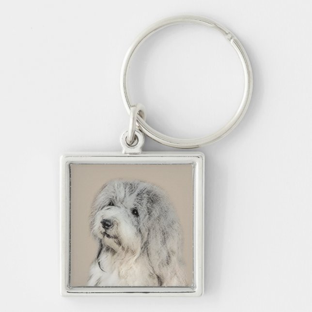 Porte-clés Peinture Havanaise (Gold Sable) - Art Chien origin (Devant)