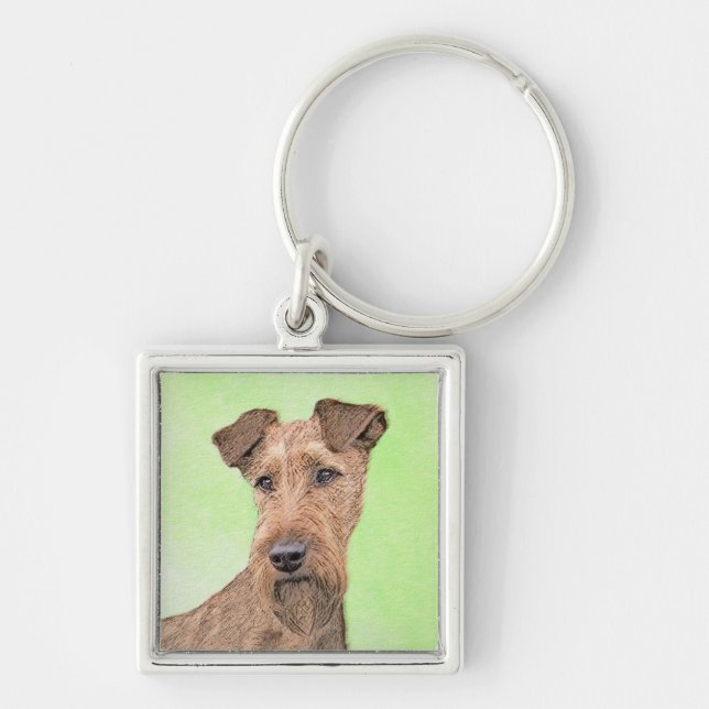 Porte-clés Peinture Irlandaise Terrier - Cute Original Chien  (Devant)