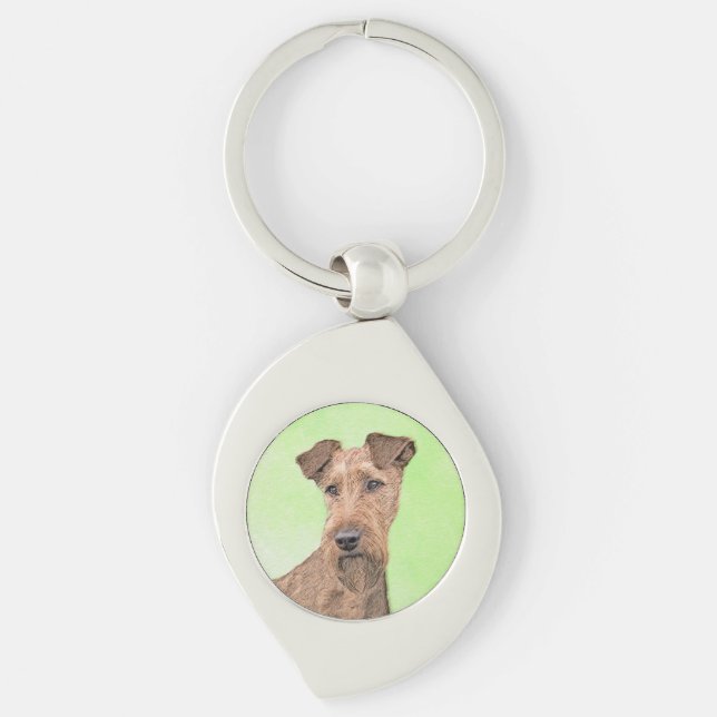 Porte-clés Peinture Irlandaise Terrier - Cute Original Chien  (Devant)