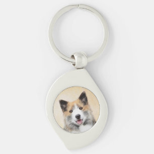 Porte-clés Peinture islandaise pour chien de mer - Art origin