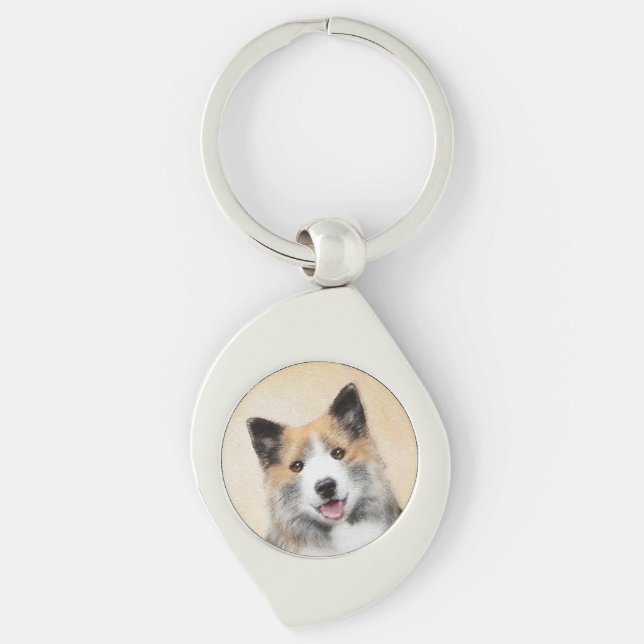 Porte-clés Peinture islandaise pour chien de mer - Art origin (Devant)