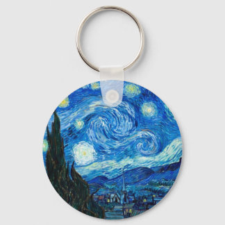 Porte-clés Peinture Nocturne Starry Par Le Peintre Vincent Va