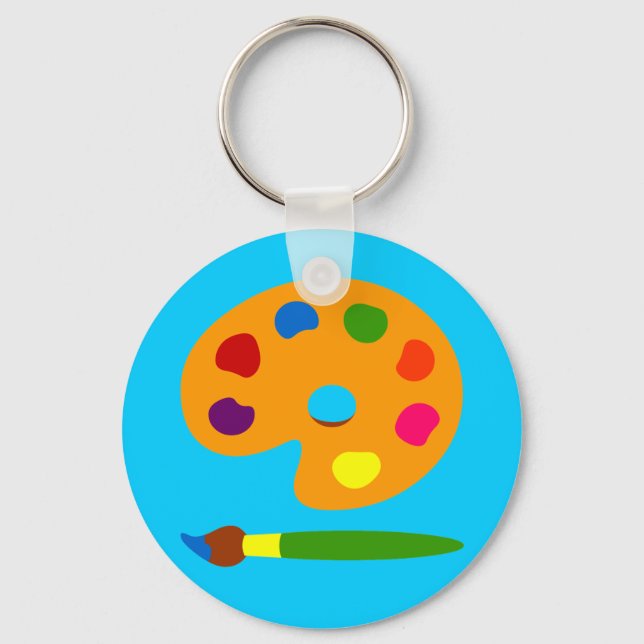 Porte-clés Peinture Palette (Recto)