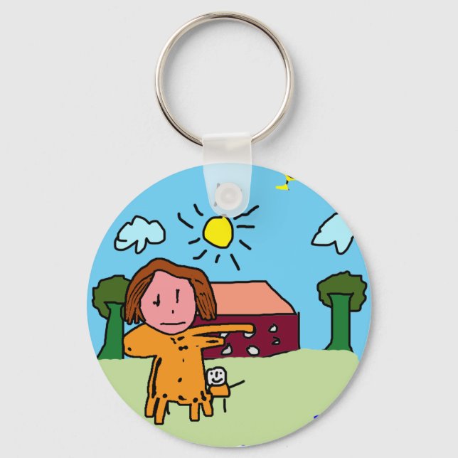 Porte-clés Peinture pour enfants (Recto)