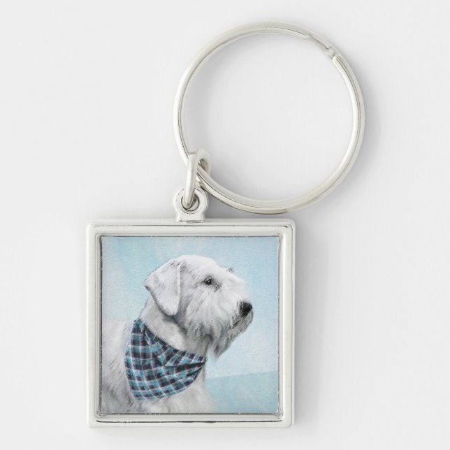 Porte-clés Peinture Sealyham Terrier - Cute Original Chien Ar (Devant)