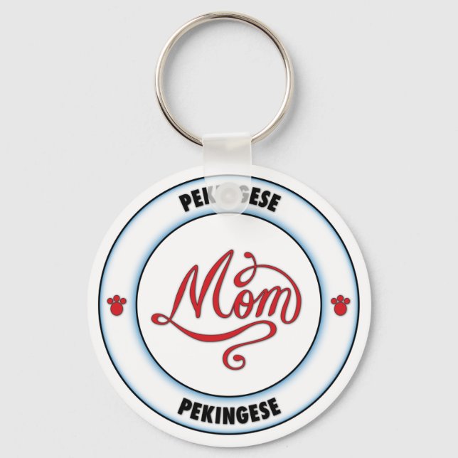 Porte-clés PEKINGESE maman (Recto)