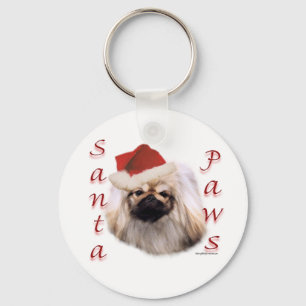 Porte-clés Pekingese Père Noël Paws