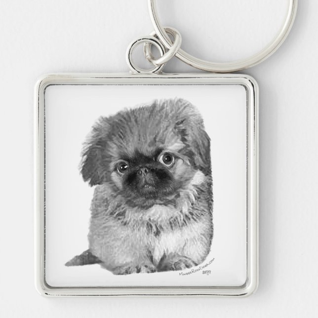 Porte-clés Pekingese Puppy (Devant)