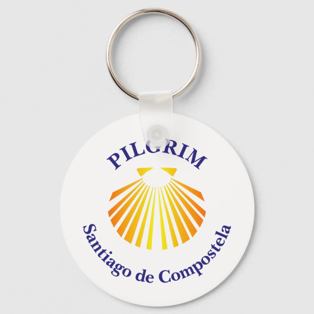 Porte-clés pèlerin du Camino de Santiago (Recto)