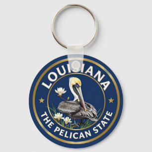 Porte-clés 🦩 Pélican de Louisiane Patrimoine du Sud