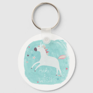 Porte-clés Peloton magique de licorne - faites un souhait