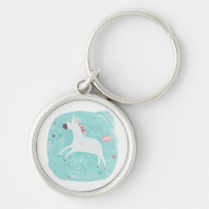Porte-clés Peloton magique de licorne - faites un souhait