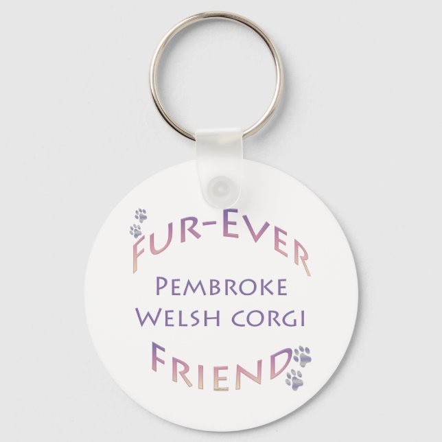 Porte-clés Pembroke Welsh Corgi Furever (Recto)
