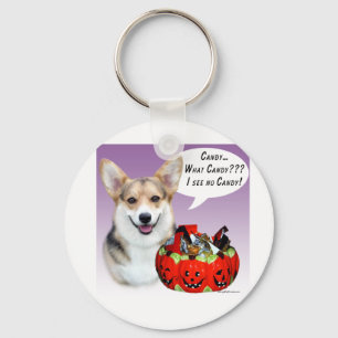 Porte-clés Pembroke Welsh Corgi Halloween Candy