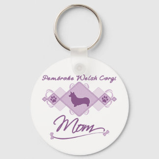Porte-clés Pembroke Welsh Corgi Maman