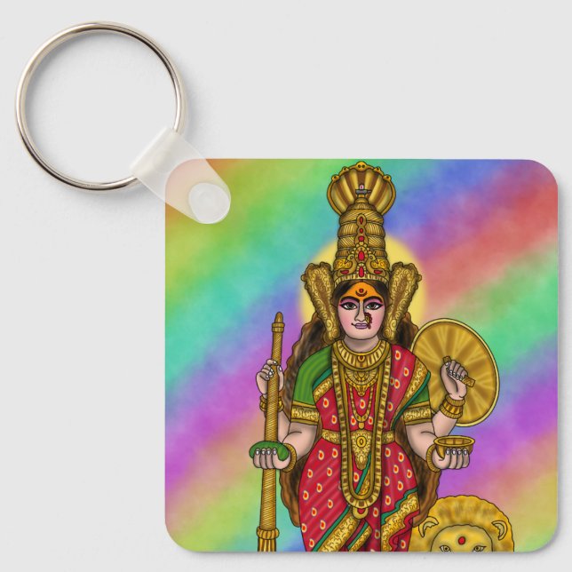 Porte-clés Pendentif de Kolhapur Mahalakshmi (Recto)