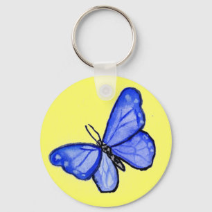 Porte-clés Pendentif de papillon bleu Porte - clés